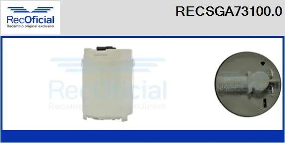 unité d'alimentation de carburant RECOFICIAL RECSGA73100.0