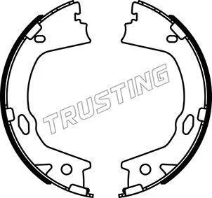 Jeu de mâchoires de frein, frein de stationnement TRUSTING 046.228