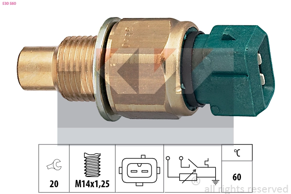 Sonde, température du liquide de refroidissement KW 530 560