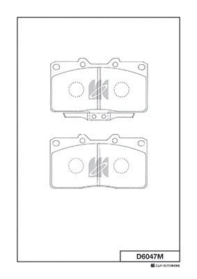Kit de plaquettes de frein, frein à disque MK Kashiyama D6047M
