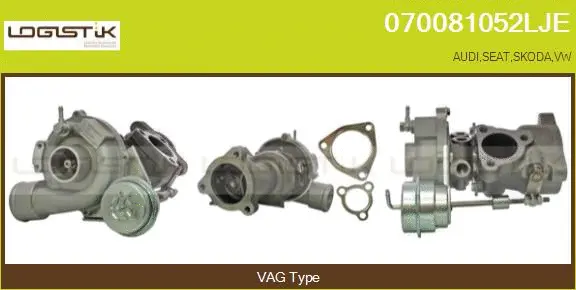 Turbocompresseur, suralimentation LGK 070081052LJE