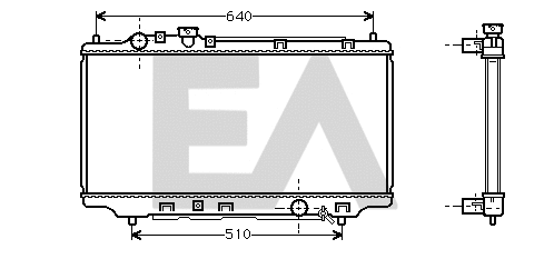 Radiateur, refroidissement du moteur EACLIMA 31R52044