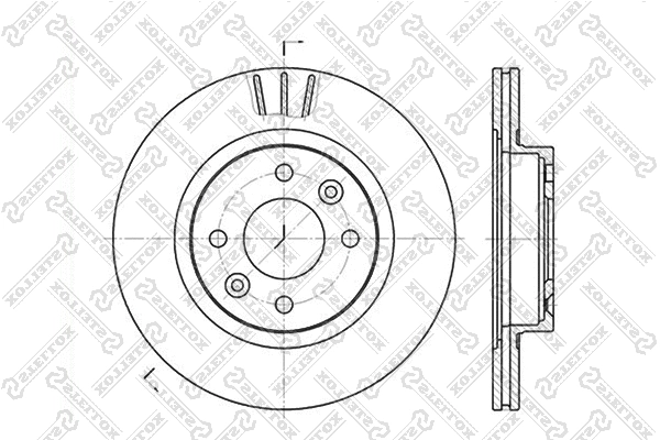 Disque de frein STELLOX 6020-3922V-SX