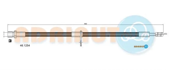 Flexible de frein ADRIAUTO 46.1254