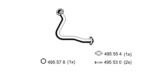 Tuyau d'échappement ERNST 522427