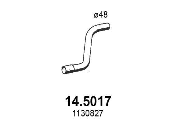 Tuyau d'échappement ASSO 14.5017