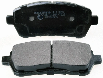 Kit de plaquettes de frein, frein à disque DENCKERMANN B111288