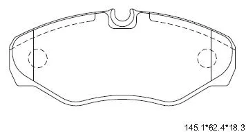 Kit de plaquettes de frein, frein à disque ASIMCO KD7522