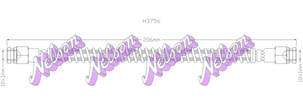 Flexible de frein KAWE H3756