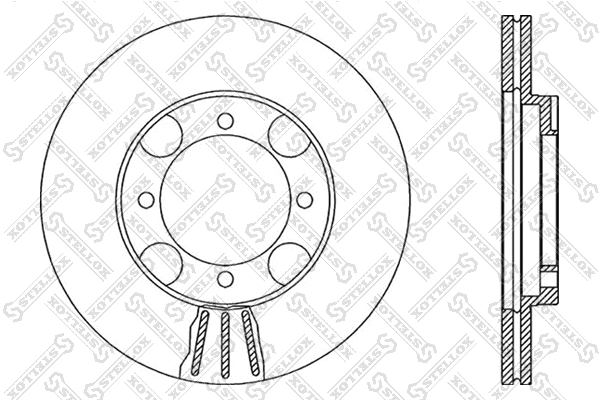 Disque de frein STELLOX 6020-3408V-SX