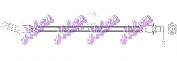 Flexible de frein KAWE H4809