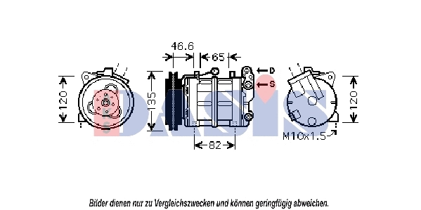 Compresseur, climatisation AKS DASIS 851823N