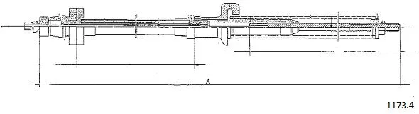 Câble d'accélération CABOR 1173.4