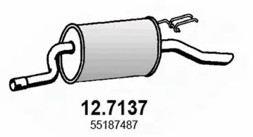 Silencieux arrière ASSO 12.7137