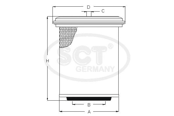 Filtre à air SCT - MANNOL SB 3194