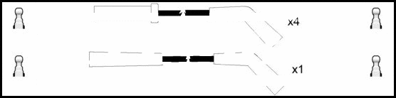 Kit de câbles d'allumage LEMARK HOES486