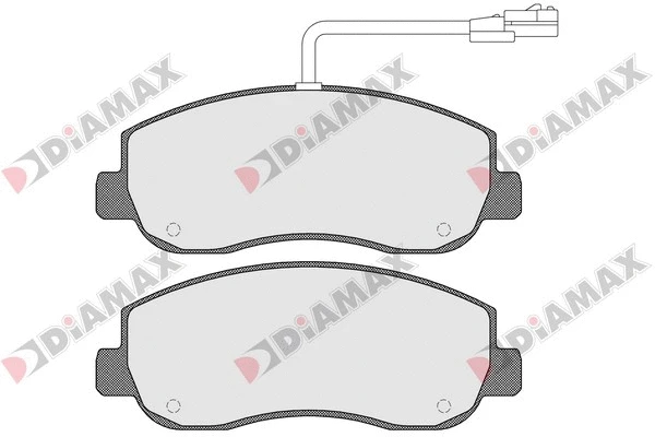 Kit de plaquettes de frein, frein à disque DIAMAX N09223