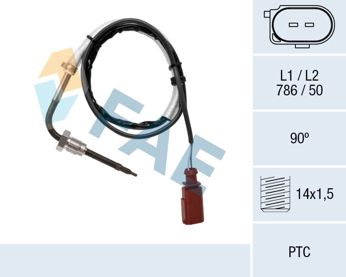 Capteur, température des gaz FAE 68089