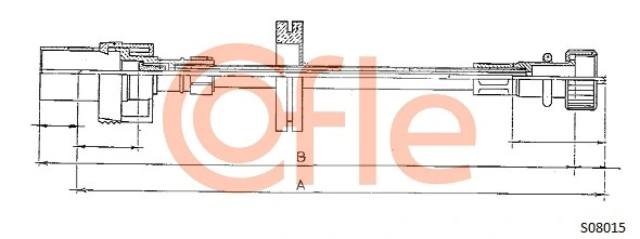 Câble flexible de commande de compteur COFLE S08015