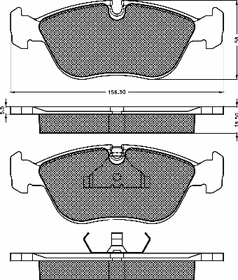 Kit de plaquettes de frein, frein à disque BSF 10376