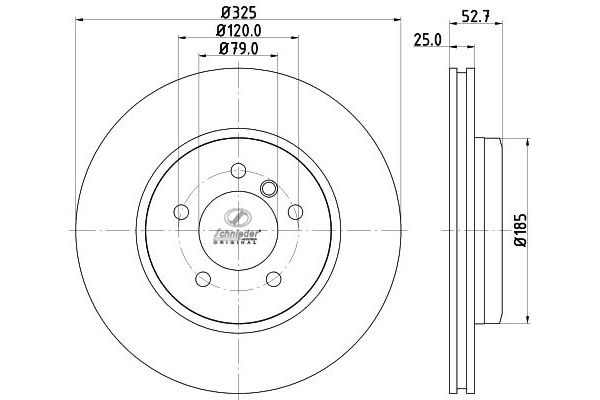 Disque de frein SCHNIEDER AUTOTECH BMS55.00166