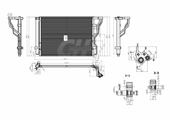 Condenseur, climatisation HART 621 660