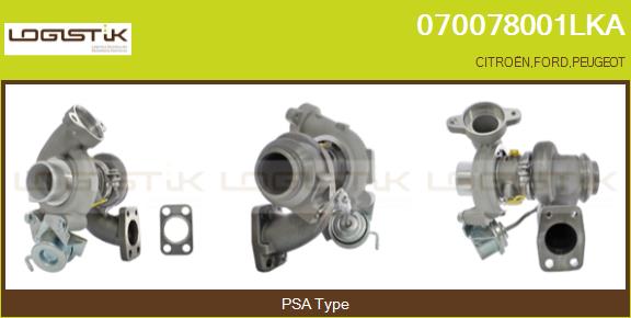 Turbocompresseur, suralimentation LGK 070078001LKA