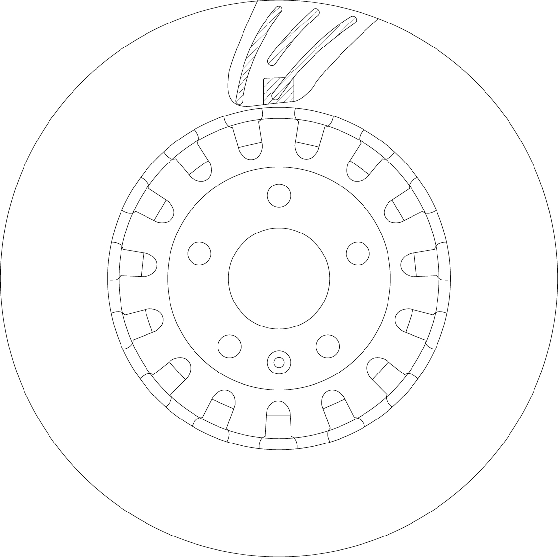 Disque de frein TRW DF8611S