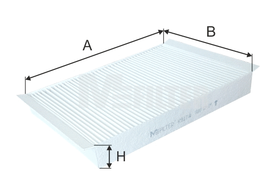 Filtre, air de l'habitacle MFILTER K 9174