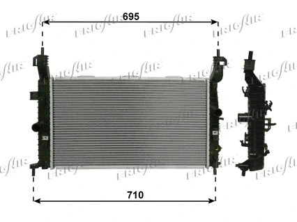 Radiateur, refroidissement du moteur FRIGAIR 0107.3122