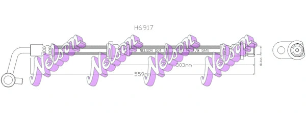 Flexible de frein KAWE H6917