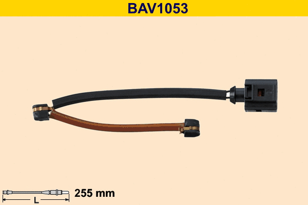 Contact d'avertissement, usure des plaquettes de frein BARUM BAV1053