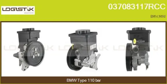 Pompe hydraulique, direction LGK 037083117RCC