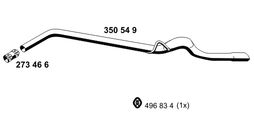 Tuyau d'échappement ERNST 350549