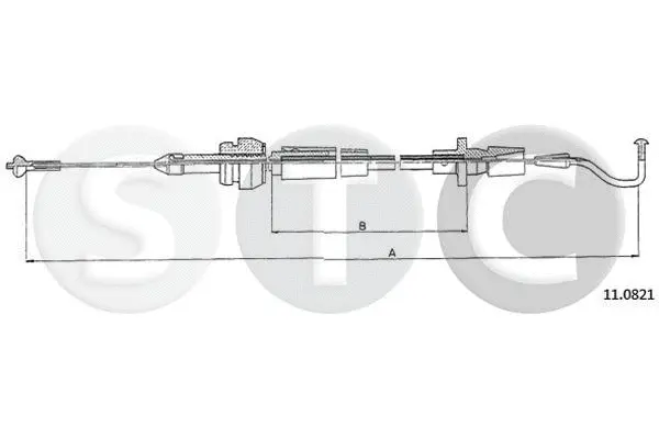 Câble d'accélération STC T483827