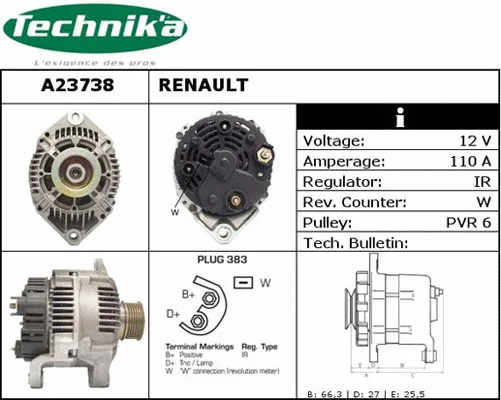 Alternateur Technika A23738