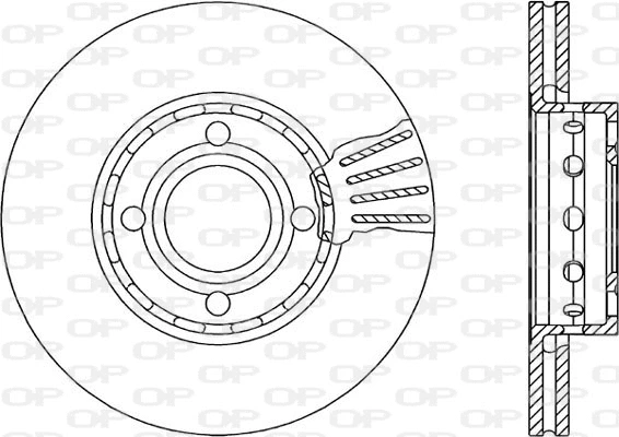 Disque de frein OPEN PARTS BDR1040.20