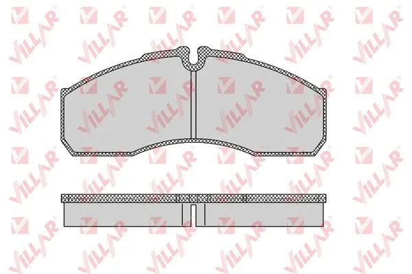 Kit de plaquettes de frein, frein à disque VILLAR 626.1109