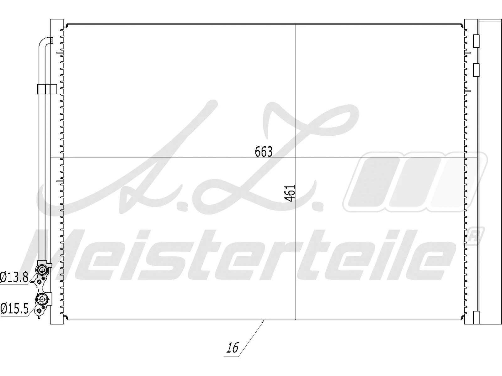 Condenseur, climatisation A.Z. Meisterteile AZMT-45-030-1313