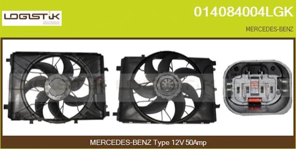 Moteur électrique, ventilateur pour radiateurs LGK 014084004LGK