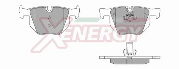 Kit de plaquettes de frein, frein à disque AP XENERGY X40920