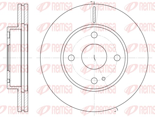 Disque de frein REMSA 6056.10