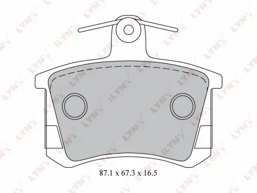 Kit de plaquettes de frein, frein à disque LYNXAUTO BD-1208