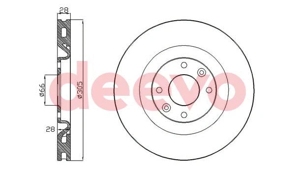 Disque de frein DEEVO BD32260