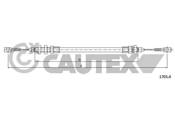 Câble d'accélération CAUTEX 761176