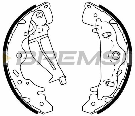 Jeu de mâchoires de frein BREMSI GF0800