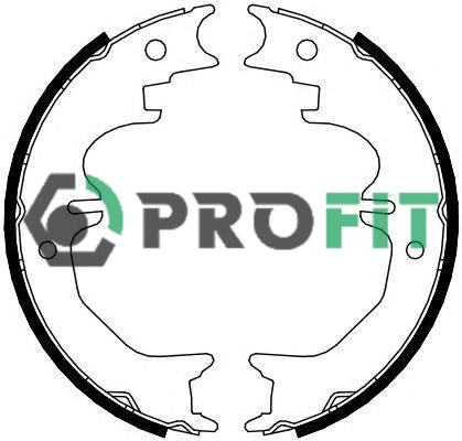 Jeu de mâchoires de frein PROFIT 5001-4120