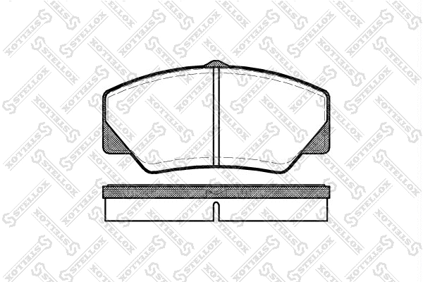 Kit de plaquettes de frein, frein à disque STELLOX 217 000B-SX