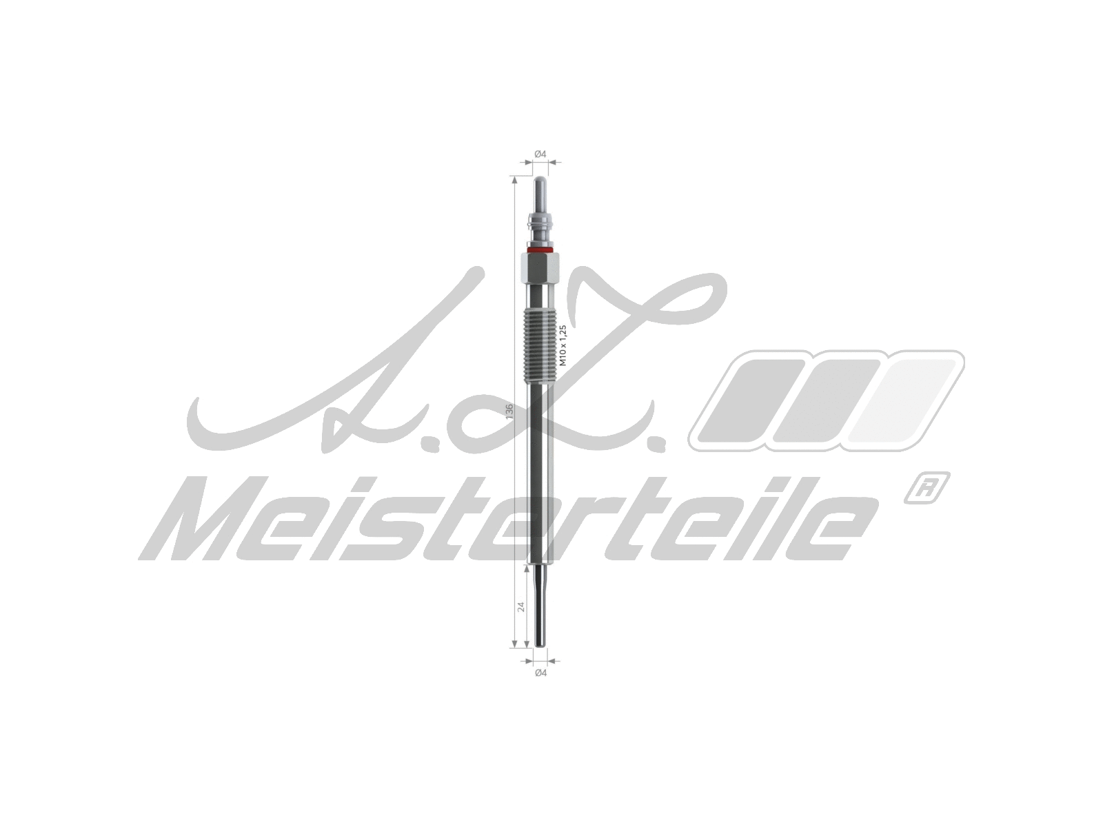 Bougie de préchauffage A.Z. Meisterteile AZMT-49-040-1084