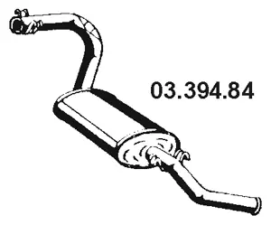 Silencieux arrière EBERSPÄCHER 03.394.84